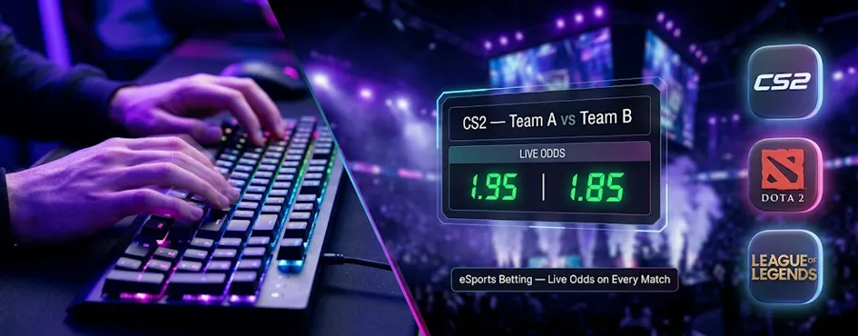 eSports Betting (CS2, Dota 2, League of Legends)