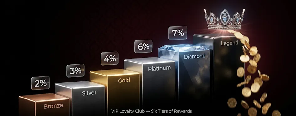 VIP Club Tier System & Daily Rewards